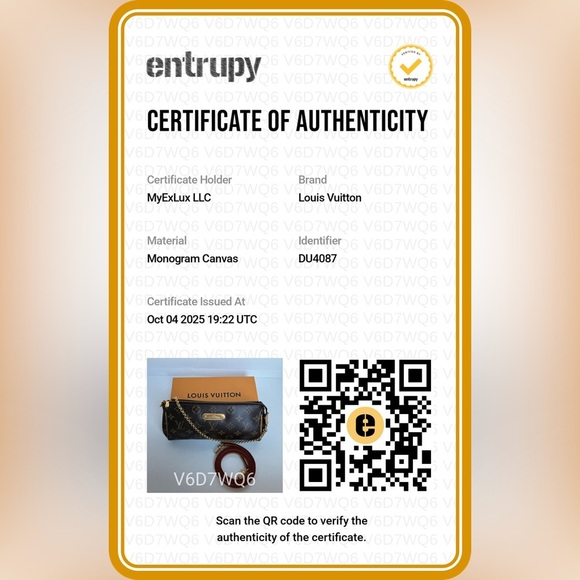 Authentic Louis Vuitton Monogram Eva Brown Canvas Shoulder Bag COA INCLUDED - Picture 12 of 12